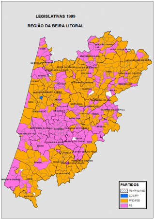 BEIRA LITORAL: LEGISLATIVAS 1999